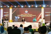 Dua pasangan calon Bupati dan Wakil Bupati, yakni Mohamad Ali Fikri-Unais Ali Hisyam, dan Achmad Fauzi Wongsojudo-Imam Hasyim