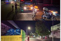 Sebuah truk pengangkut garam saat diberikan himbauan oleh Anggota Satlantas Polres Sumenep