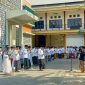 Kemenag Sumenep Gelar Apel Hari Santri Tahun 2024 di halaman Kantor Kemenag setempat, Selasa (22/10/2024).