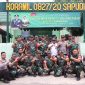 Foto : Komandan Kodim (Dandim) 0827/Sumenep Letkol Inf Yoyok Wahyudi, S.I.P.,M.Han (Tengah) melakukan kunjungan kerja ke koramil jajaran di kepulauan yaitu Koramil 0827/20 Sapudi.