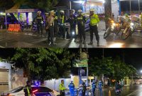Foto : Personil Tim Elang Satlantas Polres Sumenep melaksanakan giat patroli pemantauan arus lalu lintas  di jalan Diponegoro, Kecamatan Kota Sumenep, Kabupaten Sumenep. 