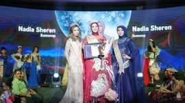 Foto : Nadia Sheren Maulina Puteri (Tengah) Daerah Sumenep Berhasil Raih Gelar di Miss Jawa Timur 2024