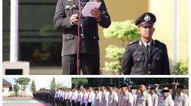 Foto : Upacara Peringatan Hari Bela Negara ke-76 dengan Inspektur Upacara Wakapolres, Kompol Trie Sis Biantoro, S.Pd.,S.I.K.,M.H., di Lapangan Apel Tribrata Polres Sumenep