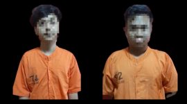 Foto : Kedua pelaku yang ditangkap KUR (20), warga Dusun Ngomber, Desa Laok Jang-Jang, Kecamatan Arjasa, dan MFQ (24), warga Jalan KH Wahid Hasyim, Kelurahan Bangselok, Kecamatan Kota Sumenep.
