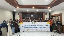 Foto : Fakultas Ilmu Budaya (FIB) Universitas Airlangga (Unair) bersama Kementerian Agama Republik Indonesia (Kemenag RI mematangkan persiapan pendirian Griya Moderasi Beragama dan Bela Negara (GMBBN), di Surabaya, Kamis(02/01/2025).