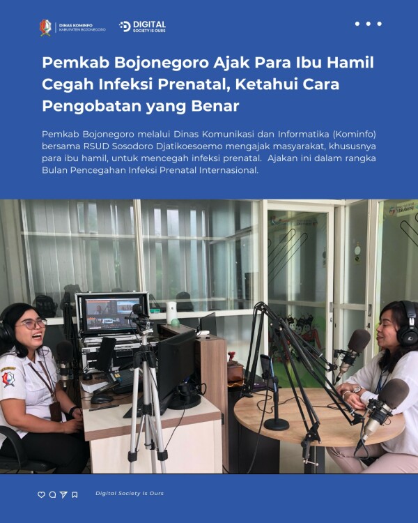 Foto: Diskominfo Bojonegoro Bersama RSUD Sosodoro Djatikoesoemo Ajakk Ibu Hamil Cegah Infeksi Prenatal. 