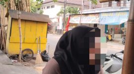 Foto: Korban berinisial F saat diwawancarai oleh awak media.
