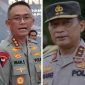 Foto: Komjen Pol Imam Sugianto (Kiri) , Kapolda Jatim yang memasuki masa pensiun dan Irjen Pol Nanang Avianto (Kanan) resmi ditunjuk sebagai Kapolda Jatim yang baru. 