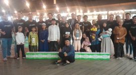 Foto: Momen kebersamaan bersama anak-anak yatim dalam kegiatan sosial yang diselenggarakan oleh komunitas otomotif Young Star Sumenep di Hotel Myze. 