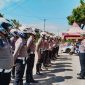 Foto: Personel Tim Elang Satlantas Polres Sumenep mengikuti apel siaga dalam rangka pengamanan Hari Buruh Internasional (May Day) 2025 di depan Pos 12.0 Trunojoyo, Kamis (1/5).