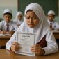 Foto: Ilustrasi seorang siswi SDI dengan ijazah bermasalah.
