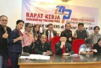 Foto: Ketua Umum AWDI Budi Wahyudin Syamsu, saat Konferensi Pers, Senin (28/7/2025).