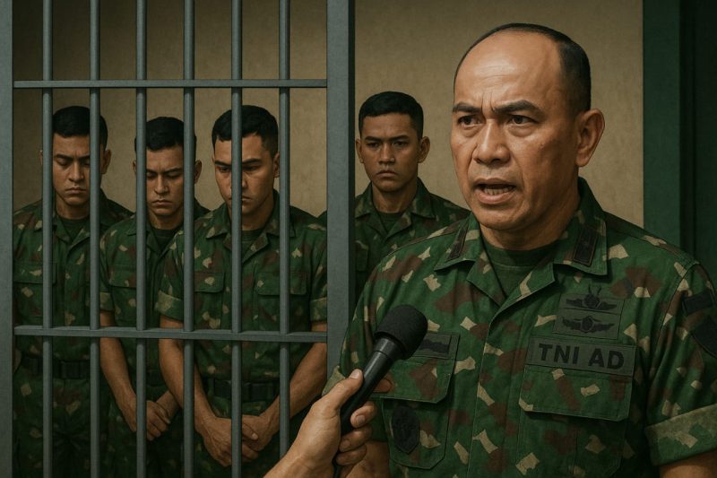 Foto: Empat prajurit TNI ditahan dan diperiksa Puspom TNI terkait kasus kematian Prada Lucky di Ende, NTT. (Ilustrasi)
