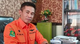 Foto: Kepala BPBD Sumenep, Achmad Laili Maulidy, di ruang kerjanya.  