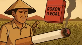 Foto: Ilustrasi petani tembakau Madura di ladang, simbol tekanan akibat kebijakan cukai.  