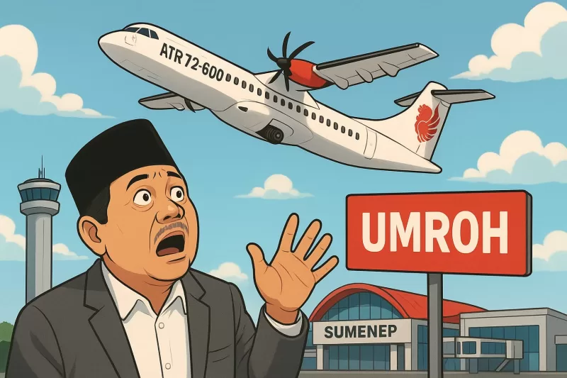 Foto: Ilustrasi satir tentang wacana penerbangan internasional dari Bandara Trunojoyo Sumenep dengan pesawat ATR 72-600.  