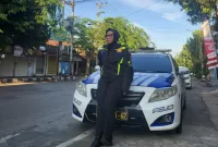 Foto: Kasat Lantas Polres Sumenep, AKP Ninit Titis Dewiyani, S.E., saat memimpin patroli KRYD antisipasi balap liar.
