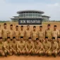Foto: Ilustrasi sejumlah kepala desa berpose di depan kawasan IKN Nusantara. (Foto ilustrasi, bukan dokumentasi asli kegiatan)