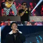 Foto: Penampilan energik Tipe-X dan Sadewok yang menghibur ribuan penonton pada konser Lepas Penat Land Vol. 4 di Stadion A. Yani Sumenep.