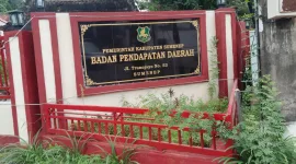Foto: Papan nama kantor Badan Pendapatan Daerah (BAPENDA) Kabupaten Sumenep di Jalan Trunojoyo No. 53.
