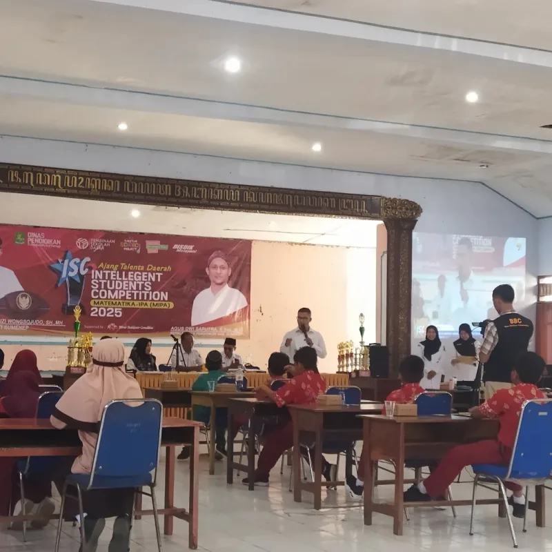 Foto: Suasana pelaksanaan Ajang Talenta Daerah Intelligent Students Competition MIPA 2025 tingkat SD di Kabupaten Sumenep.
