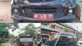Foto: Sejumlah kendaraan dinas berpelat merah milik Pemkab Sumenep terpantau digunakan di ruang publik, sebagian diduga belum tertib administrasi pajak dan STNK.
