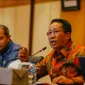 Foto: Menteri dan Wakil Menteri Hukum dan HAM saat memberikan keterangan pers terkait Pasal 218 KUHP baru di Jakarta