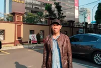 Foto: Ketua LSM Karya Anak Bangsa Ahmad Rijali saat berpose di Mabes Polri (dok. waktu lalu)