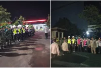 Foto: Apel dan patroli gabungan aparat di Sumenep dalam rangka menjaga kamtibmas malam Ramadan.