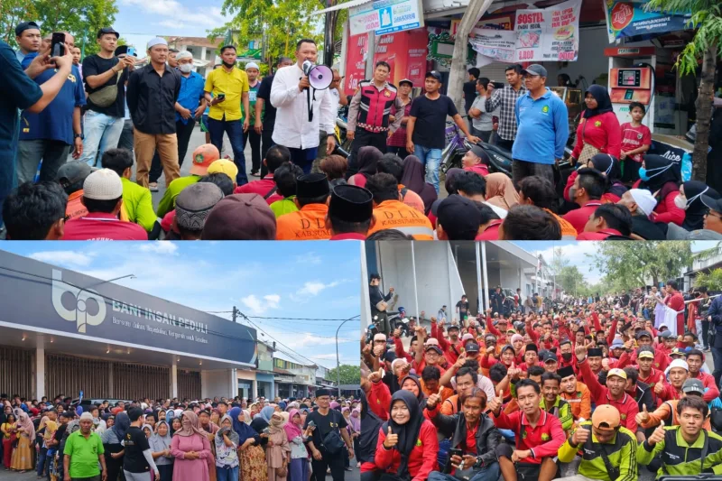 Foto: Suasana kegiatan santunan yang digelar Bani Insan Peduli kepada ribuan disabilitas, ojol, tukang becak, dan kaum duafa di Sumenep.