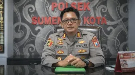 Foto: Kapolsek Kota Sumenep saat memberikan klarifikasi.
