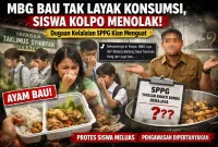 Foto: Ilustrasi penolakan siswa terhadap MBG diduga tidak layak konsumsi di Desa Kolpo. 