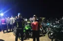 Foto: Puluhan sepeda motor hasil penertiban balap liar diamankan Satlantas Polres Sumenep di jalur menuju Bandara Trunojoyo.