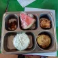 Foto: Menu makan bergizi gratis (MBG) yang diterima siswa, terdiri dari nasi, lauk, sayur, dan buah.