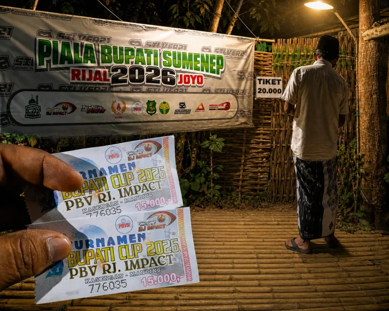 Foto: Kolase tiga foto yang digabung menjadi satu, memperlihatkan tiket bertarif Rp15.000 dan papan harga masuk di lokasi sebesar Rp20.000.