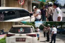 Foto: Petugas menilang mobil yang melanggar parkir di Jalan Diponegoro.