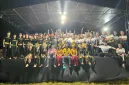 Foto: Laskar Sadewo Pasongsongan usai tampil pada Festival Musik Tong-Tong Lagu Bupati Sumenep 2026.