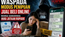 Foto: Ilustrasi penipuan jual beli online.