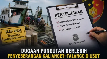 Foto: Ilustrasi penyeberangan Kalianget–Talango.