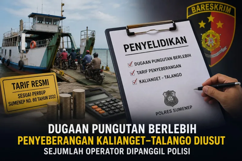 Foto: Ilustrasi penyeberangan Kalianget–Talango.