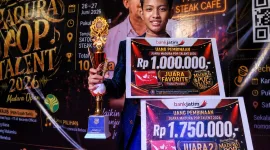 Foto: Dafa Adi Wijaya Putra raih Juara II dan Juara Favorit Madura Pop Talent 2026.