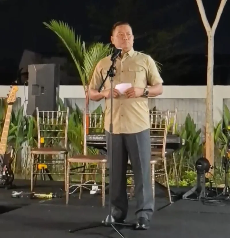 Foto: Brigjen TNI Kohir saat menyampaikan sambutan dalam agenda silaturahmi dan penguatan sinergi TNI bersama masyarakat di Sumenep.