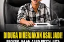 Foto: Moh. Pudali Arodani (Lili) saat menyampaikan kritik terhadap dugaan buruknya kualitas proyek jalan APBD di Kabupaten Sumenep.
