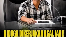 Foto: Moh. Pudali Arodani (Lili) saat menyampaikan kritik terhadap dugaan buruknya kualitas proyek jalan APBD di Kabupaten Sumenep.