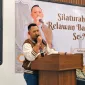 Foto: Bang Ali menyampaikan amanat kepada relawan BANI Insan Peduli (BIP) dalam Silaturahmi Relawan se-Madura di Pamekasan.