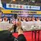 Foto: Bea Cukai dan Polri menggelar konferensi pers terkait pengungkapan penyelundupan 3,4 ton merkuri cair di Surabaya.