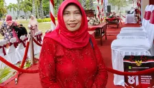 Direktur RSUD dr. H. Moh. Anwar Sumenep, dr. Hj. Erliyati, pada serangkaian peringatan HUT ke-81 Kemerdekaan RI