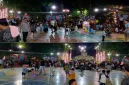 Foto: Suasana Taman Potre Koneng (Taman Bunga) Sumenep pada Sabtu malam (15/8/2026) tampak ramai dipadati masyarakat.