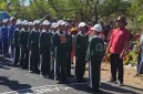 Foto: Tim gerak jalan SDN 3 Pancor tampil kompak dalam lomba tingkat SD/MI se-Kecamatan Gayam.