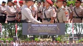 Foto: Kapolresta Sumenep pimpin Sertijab pejabat utama dan Kapolsek jajaran.